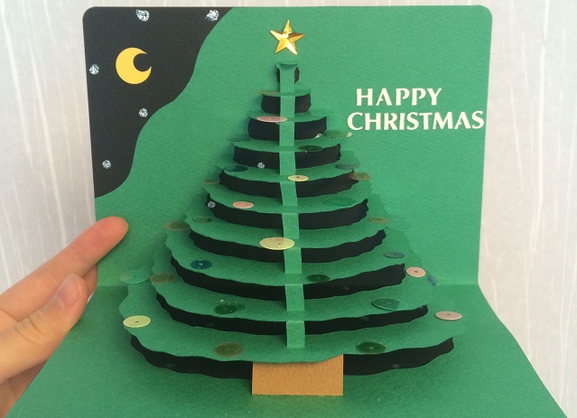 12 7 木 つくってみよう 飛び出すカード クリスマスver マリー ホリスティックラウンジ